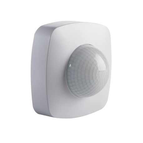 senzor pohybu SENTO max 2000W 360 st., 20m, s detektorom prítomnosti biele IP20